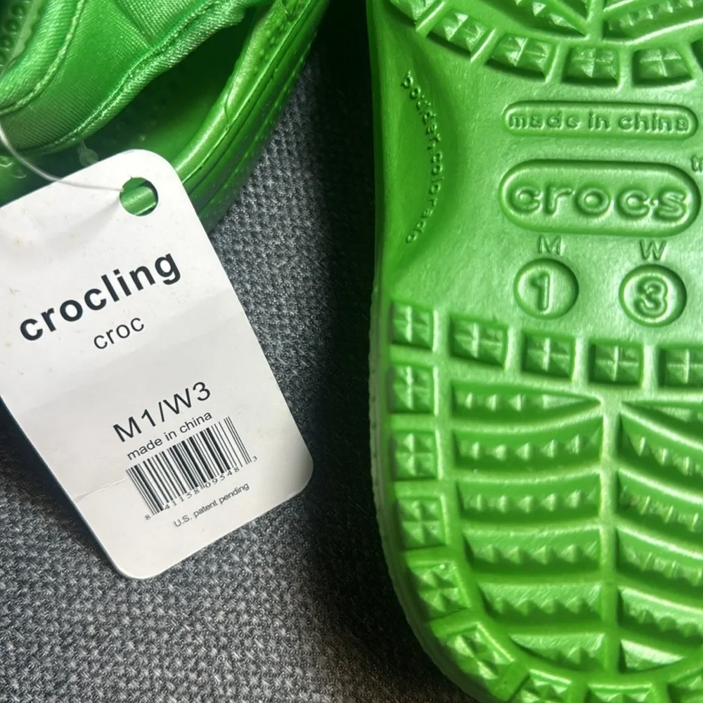 Crocs Crocling Kids Green Water Shoes NWT